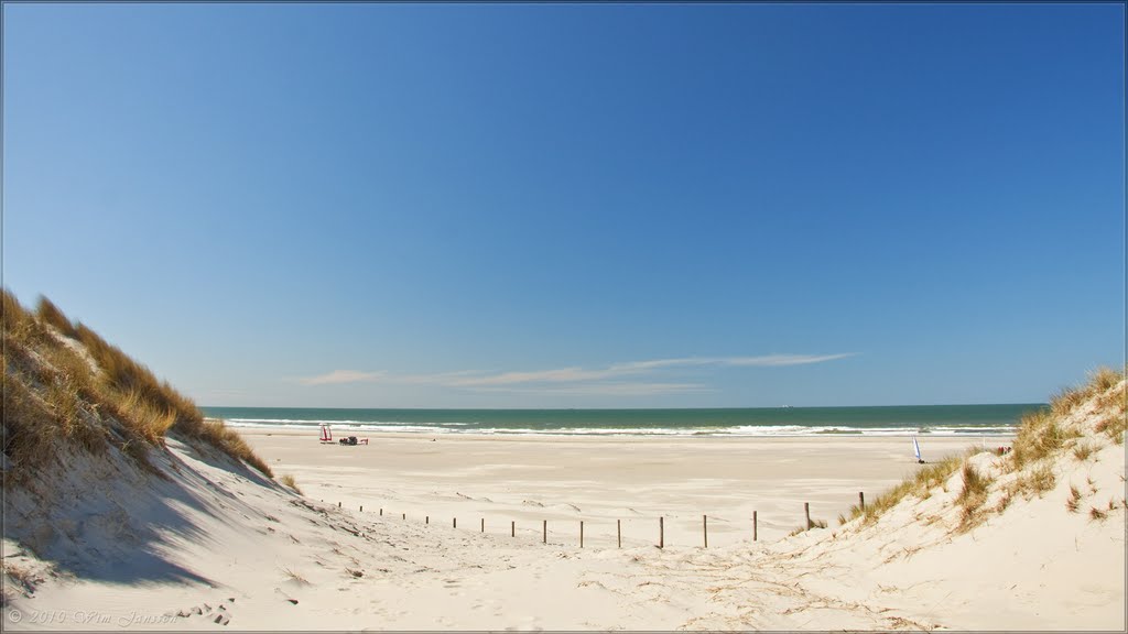 Dunes and blue Skies - Terschelling, The Netherlands by Wim Janssen