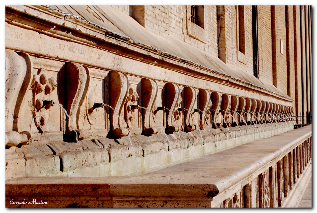 Assisi - S. Maria degli Angeli - Fontana delle 26 cannelle by Corrado Martini