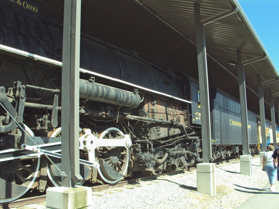 Old steam locmotive at the Kentucky Railway Museum at New Haven, Kentucky 2010 by Walter Lester