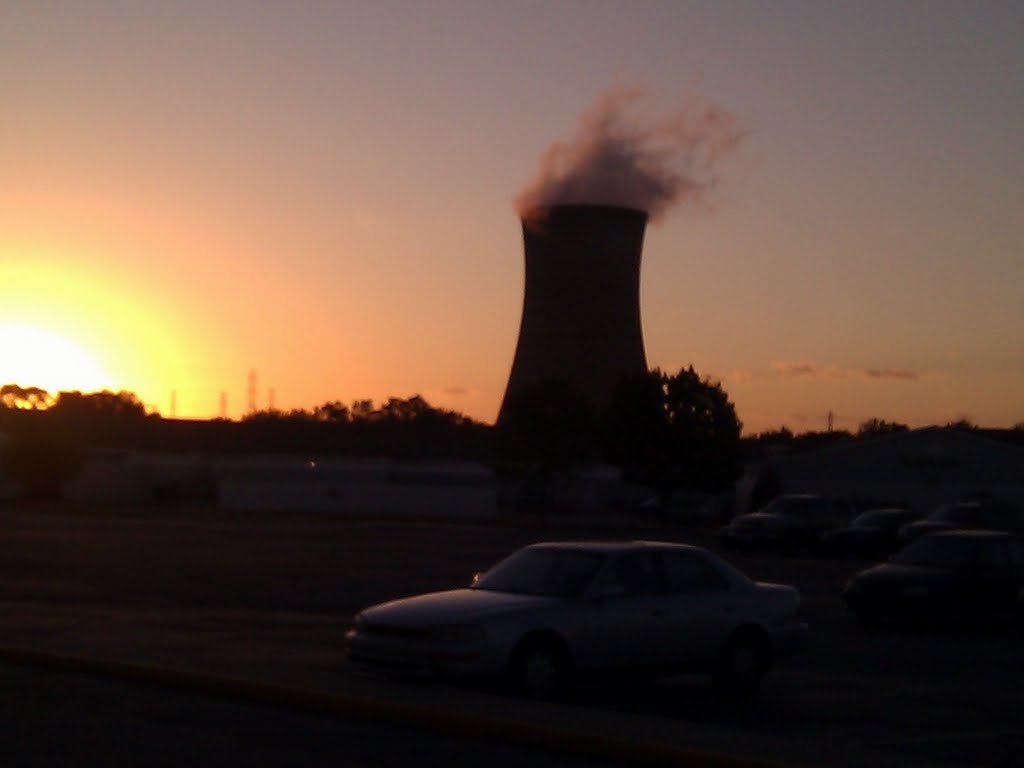 Power plant at dusk by kfrazier21408