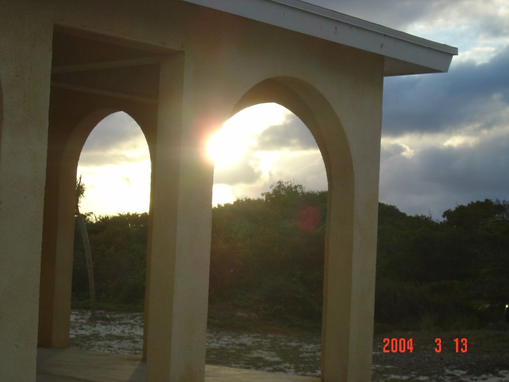 Baycaner Beach Resort at Sunset by Strobes