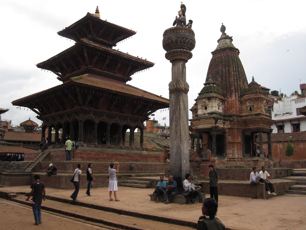 Durbar Square in Patan in Kahtmandu Nepal July 2010 by Aad (A.F.) Huf