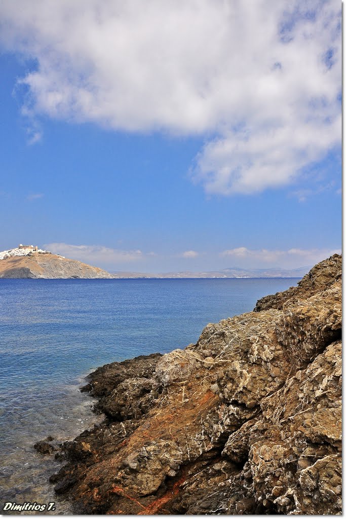 Chora taken from St. Konstantinos beach by Dimitrios Touvras