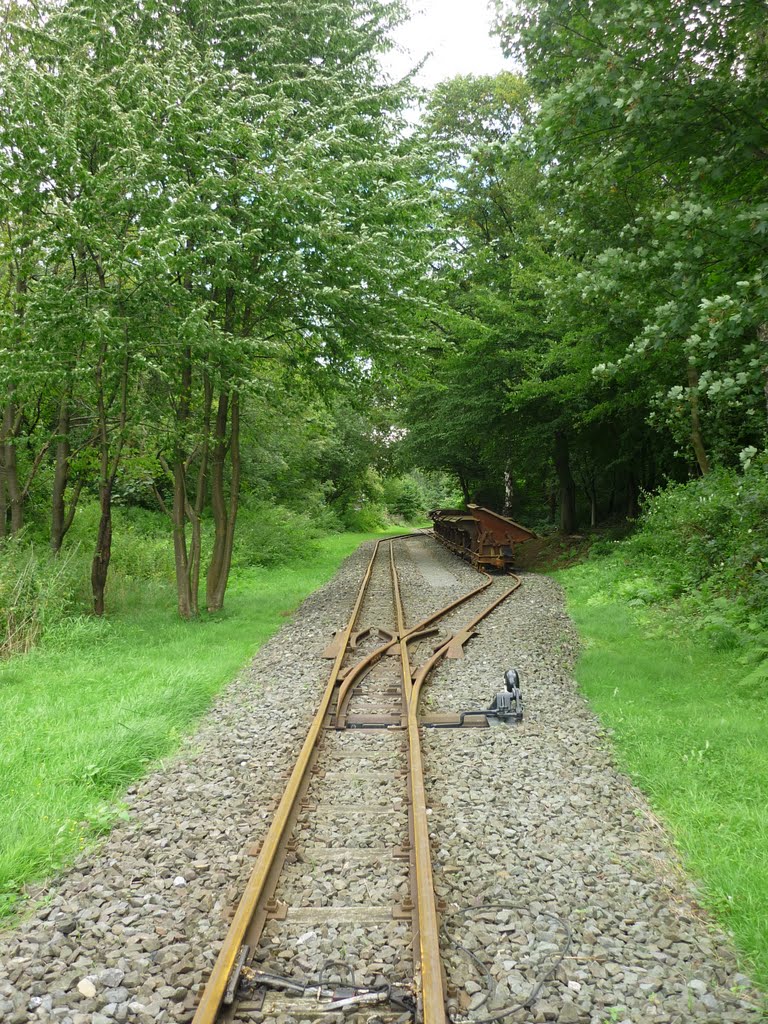 Schmalspurgleise zum Gruben- und Feldbahnmuseum Zeche Theresia (Zeche Nachtigall, Witten-Bommern) / 24.08.2010 by Daniil Bartholomae