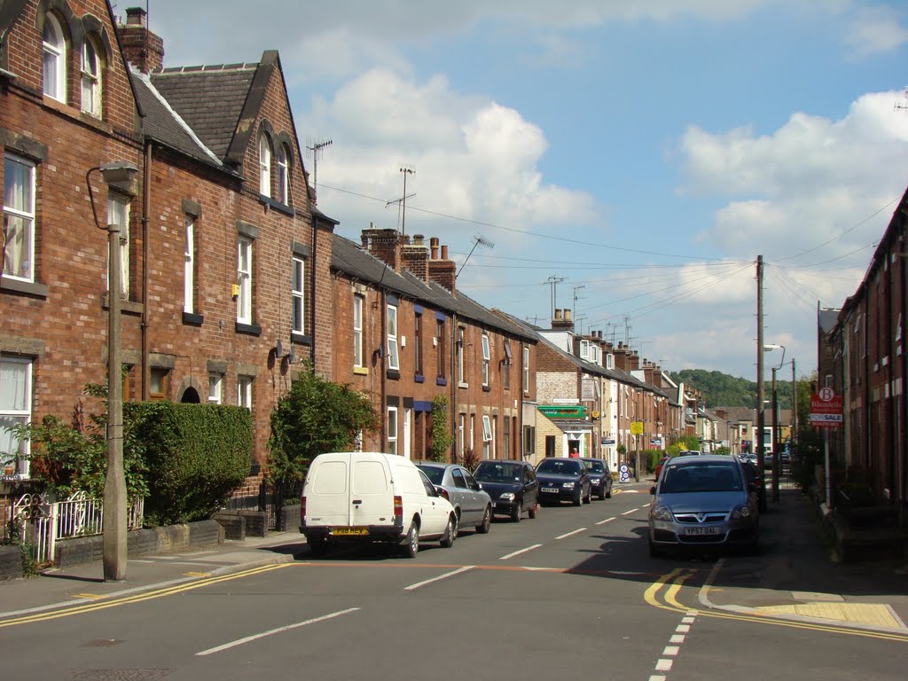 Looking due north east along Taplin Road, Hillsborough, Sheffield S6 by sixxsix