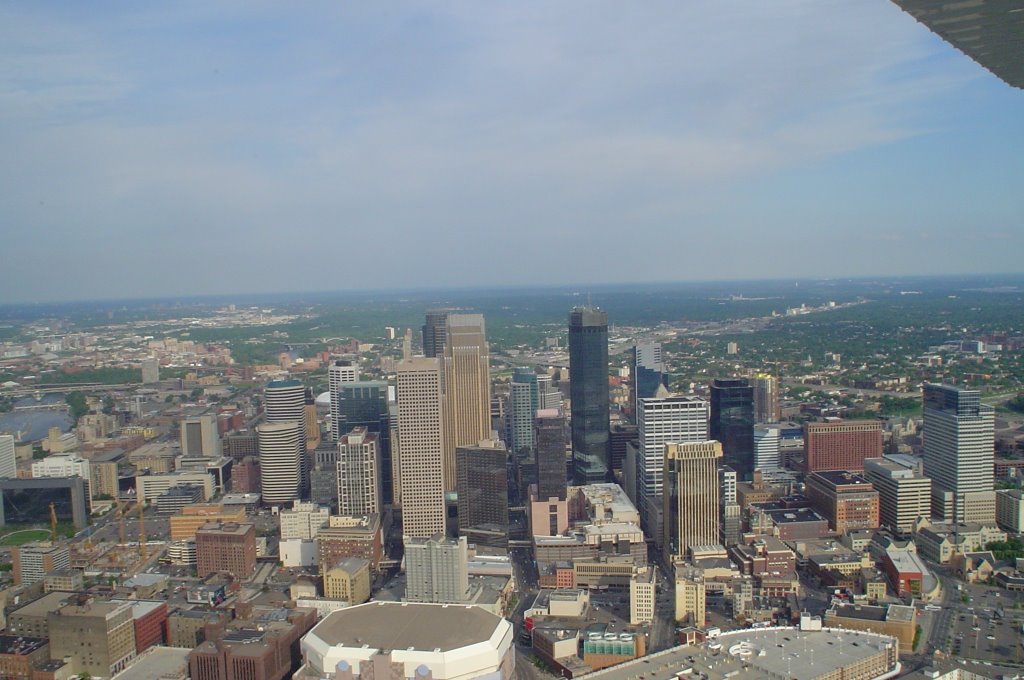 Downtown Minneapolis and the Target Center by Strobes