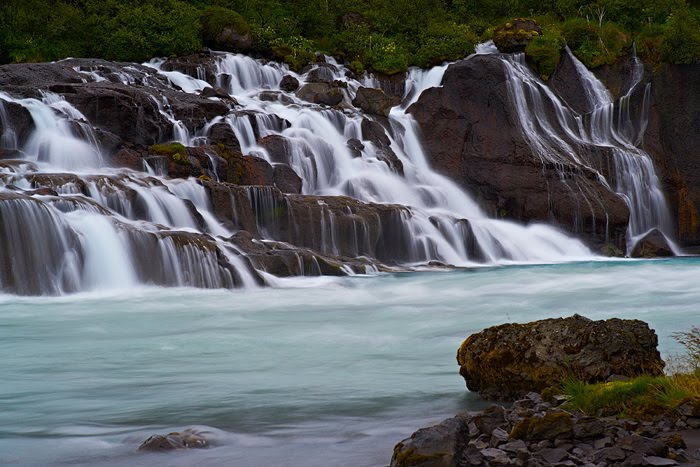 Hraunfossar by Frank Steinmann