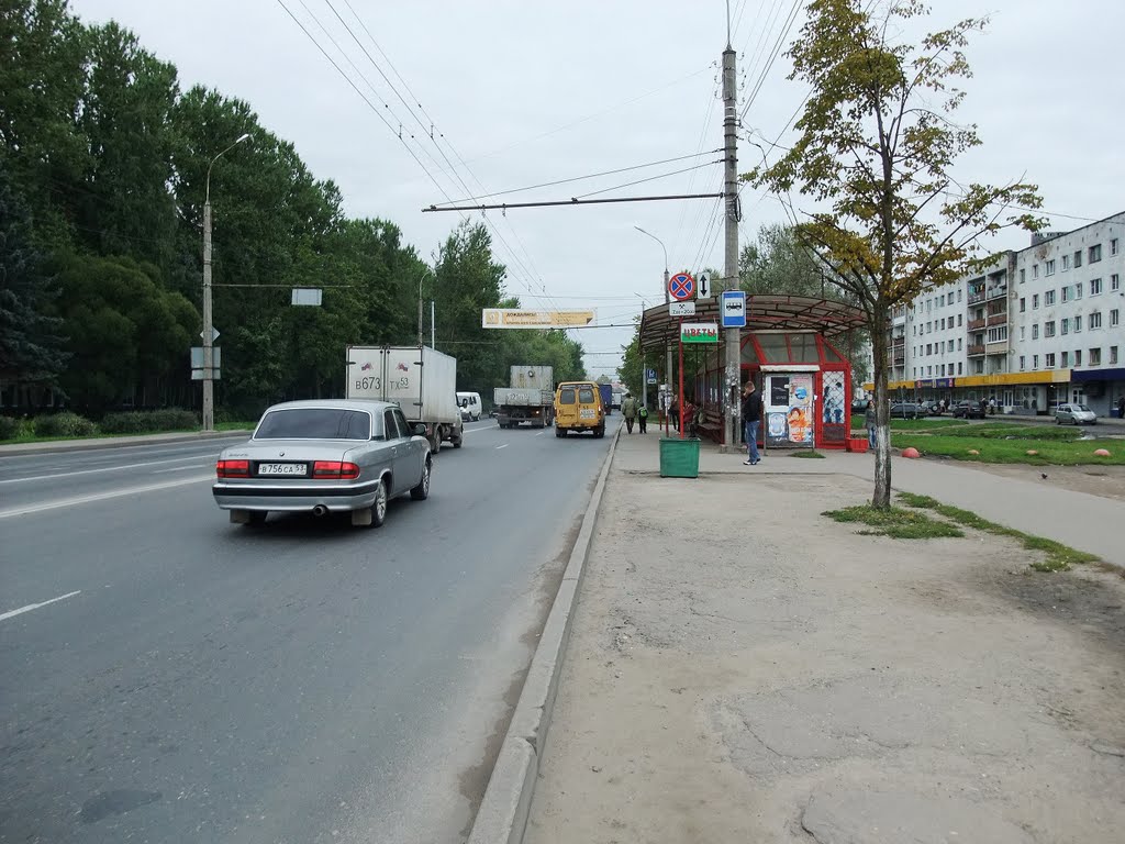 Bus stop in the street Bolishaya Sankt-Peterburgskaya 88 - Автобусная остановка на улице Большая Санкт-Петербургская 88 by Diader