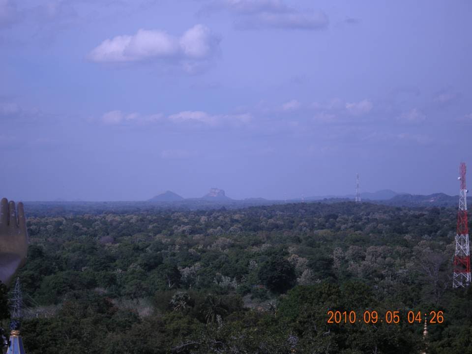 Sigiriya view from Dambulla Tample by Inkeeraj