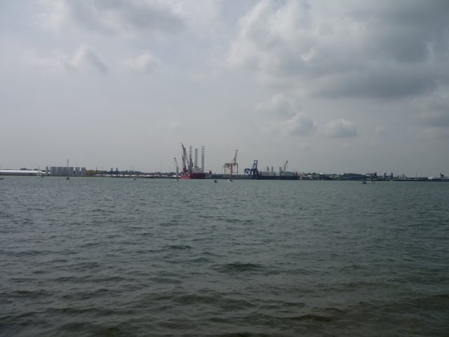 Harwich International Port, view from Shotley gate, August 2010 by JBau