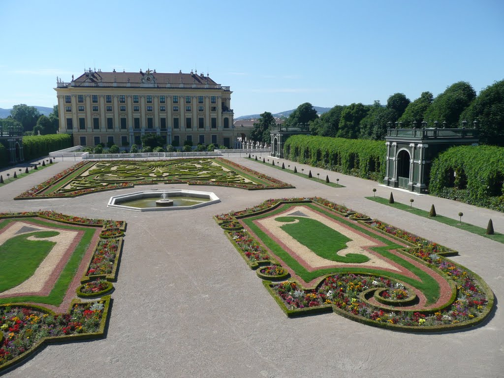 Schonbrunn from prices garden by red mist 85