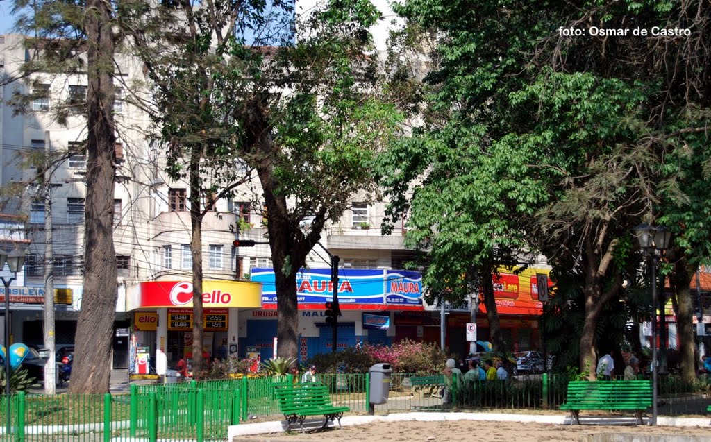 Praça Getúlio Vargas em Nova Fribrugo. Foto: Osmar de Castro by Acervo Digital Castr…