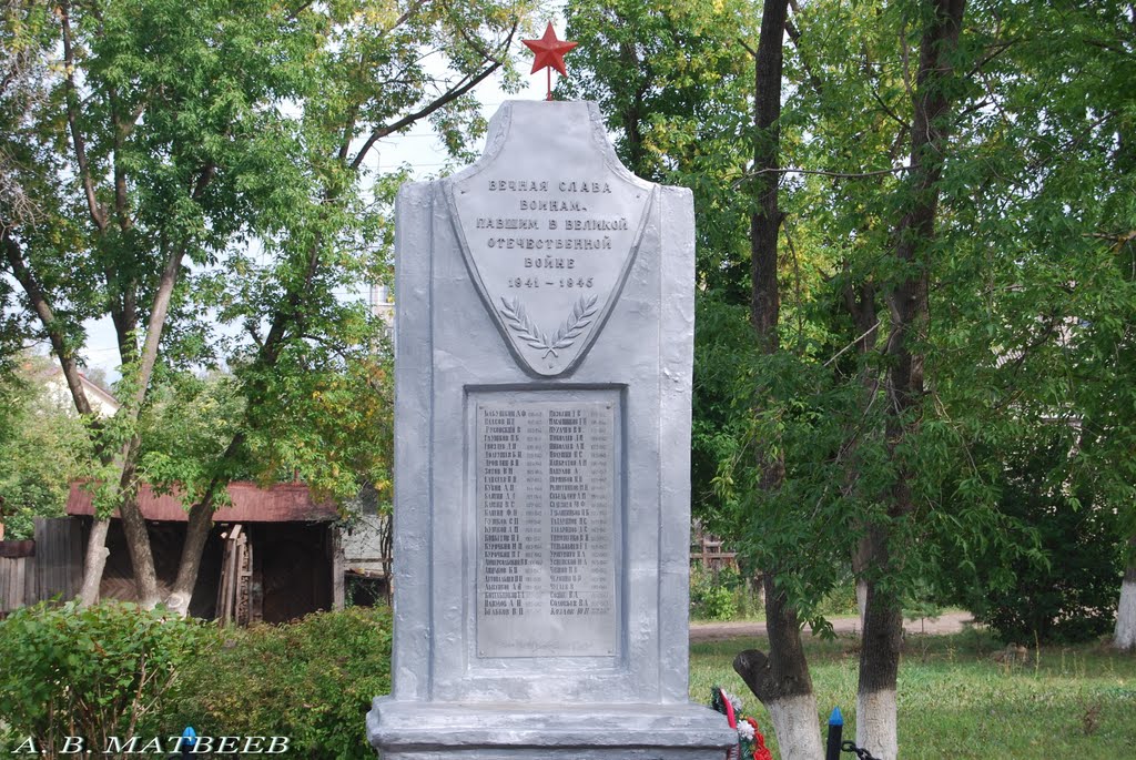 Вятские Поляны. Памятник учителям и учащимся средней школы № 1, павшим на полях сражений. 25.08.2010 г. by mav1818