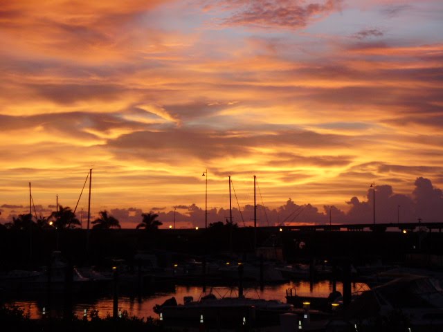 Sunset view from Harborwalk Scoops and Bites by ronthomas