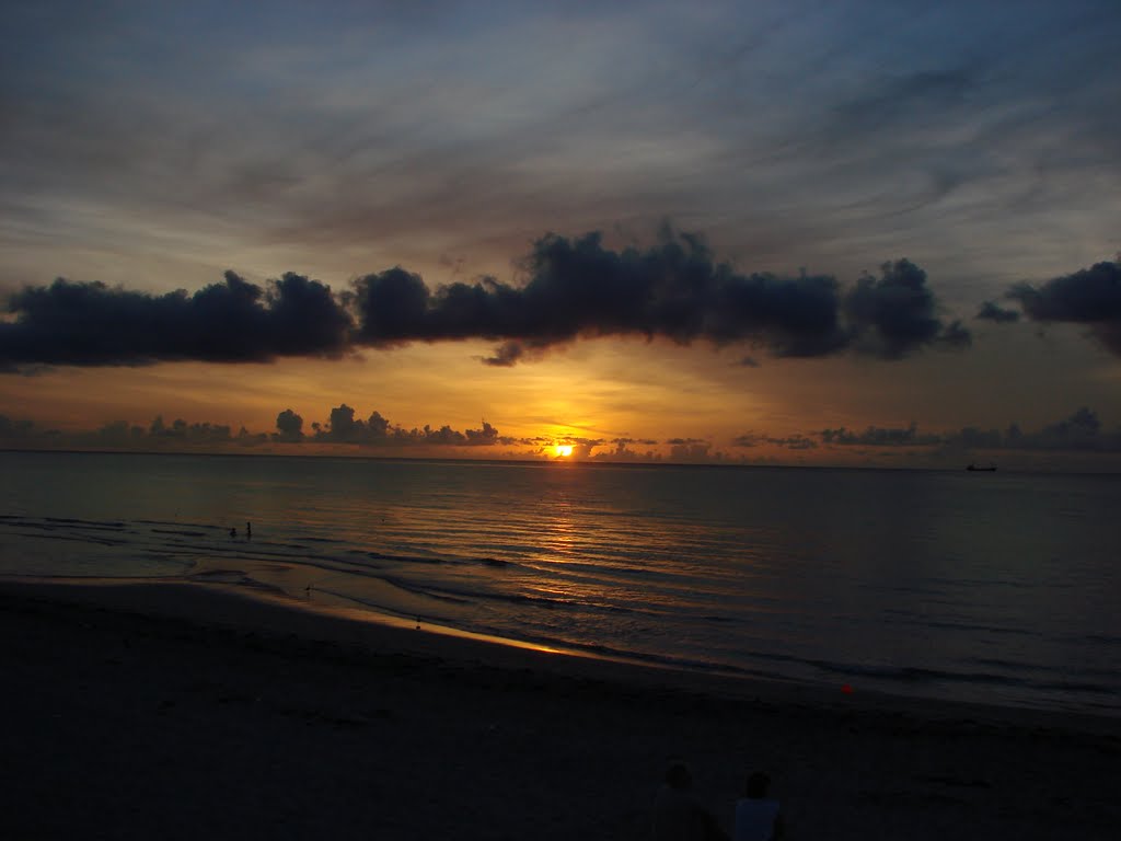 Sunrise over Miami Beach Florida by stevebe1967