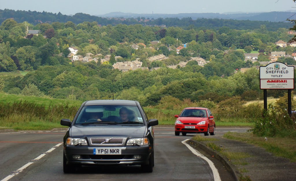 Looking towards Dore from Baslow Road, Totley, Sheffield/Derbyshire border, S17 by sixxsix