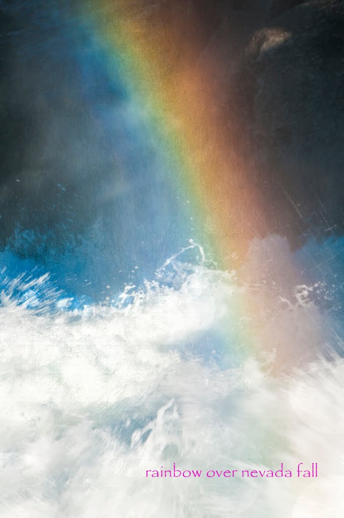 Rainbow over Nevada Fall by hhclayart