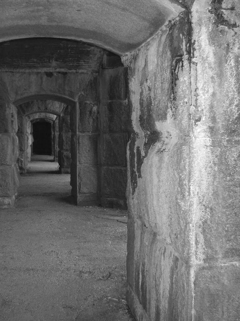 Hallway of Doors, Fort Popham, Phippsburg, ME by eyesys