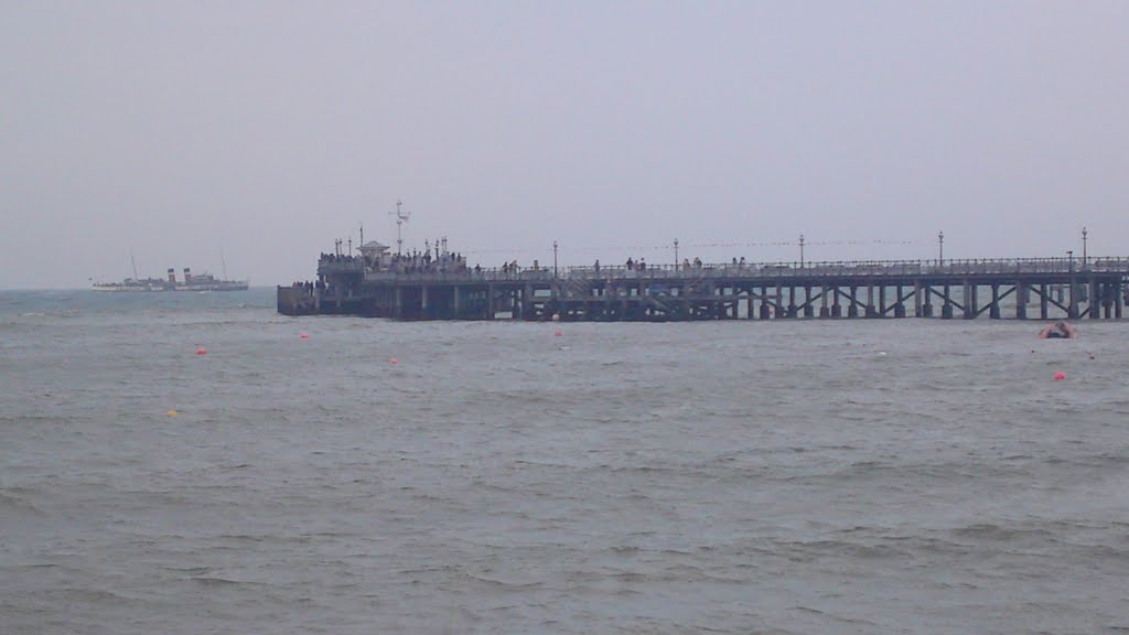 Swange Pier and Steam Ship Waverelly by bramblebushbay