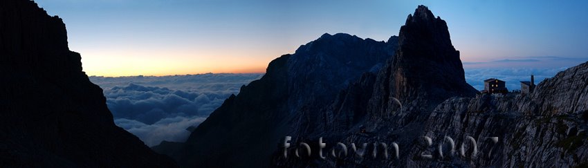 Alba sulle Dolomiti e rif. Pedrotti by Mirco Viviani FOTOVM