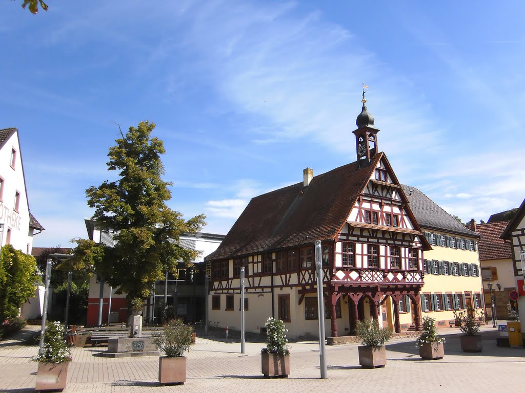 Das Rathaus in Königsbach-Stein by Dr. Werner Jung