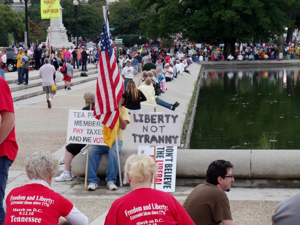 Liberty Not TyrannyL Teaparty 9/12/2010 US Capitol by John Tagliaferro