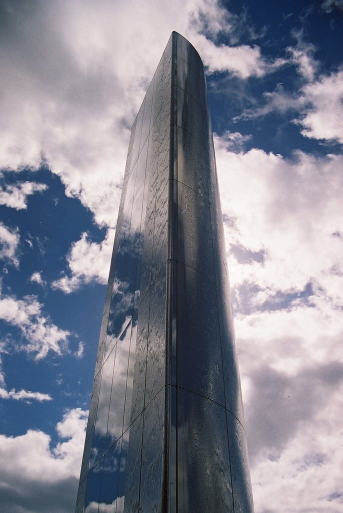 Wales Millenium Centre Fountain #2 by Brian Burnett