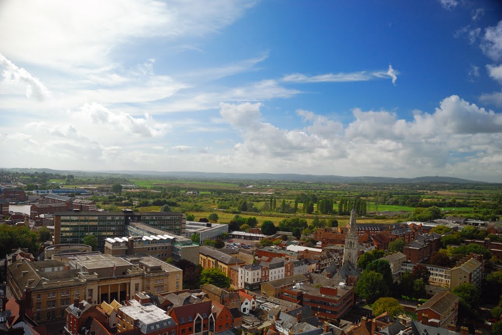 A View From The Top Of The Cathedral Tower by Mike Hartland