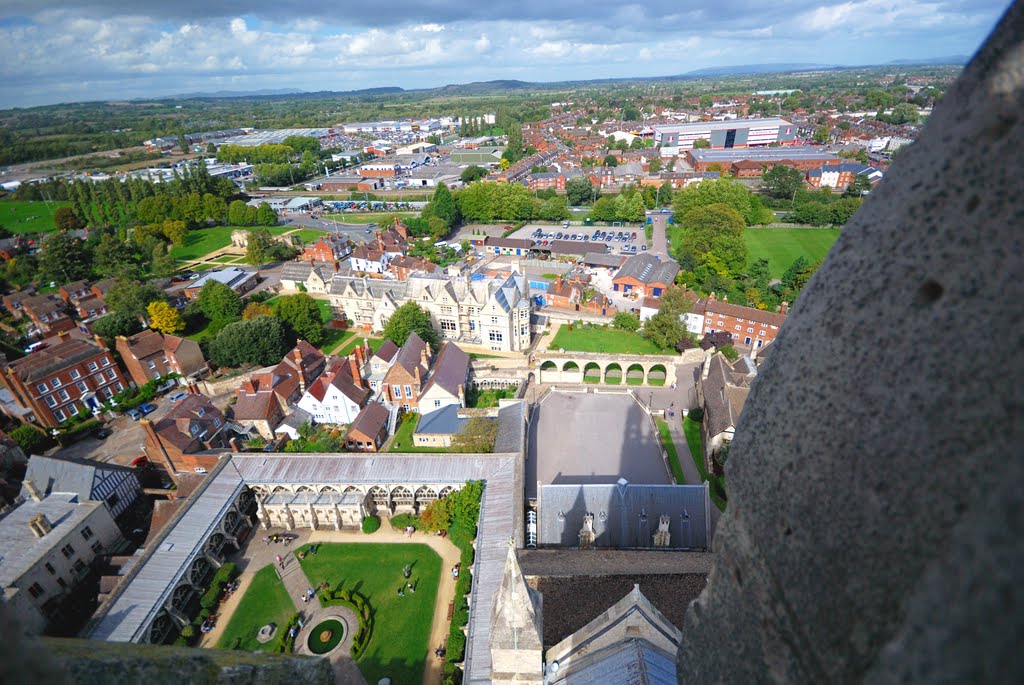 A View From The Top Of The Cathedral Tower by Mike Hartland