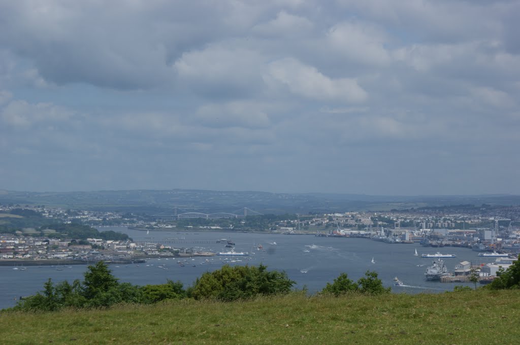 The River Tamar from Mount Edgcumbe by benkernow