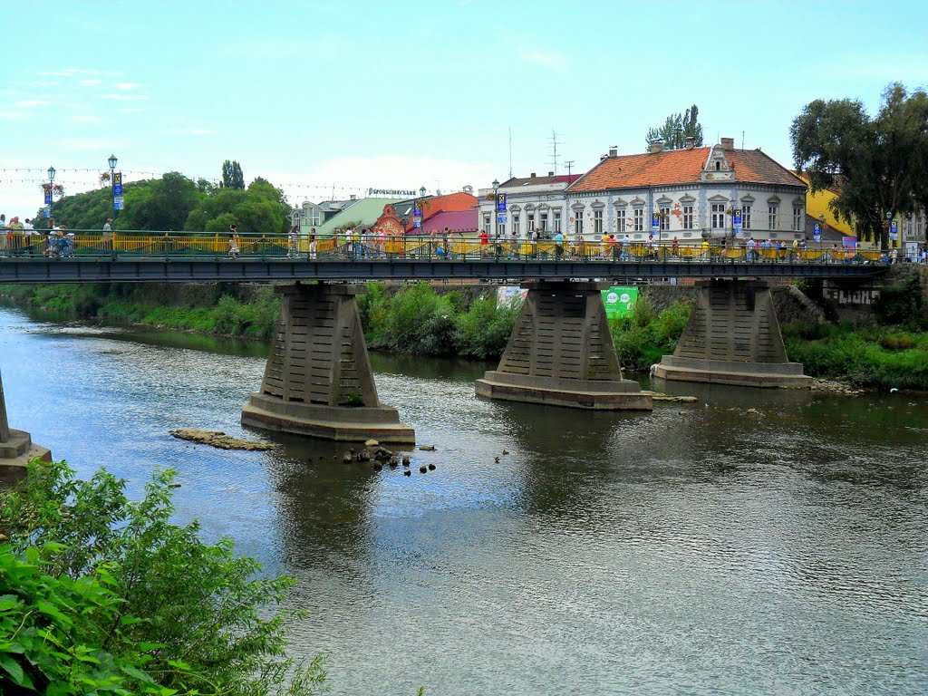 Bridge on the River Ung - Híd az Ung folyón by Mata Hary