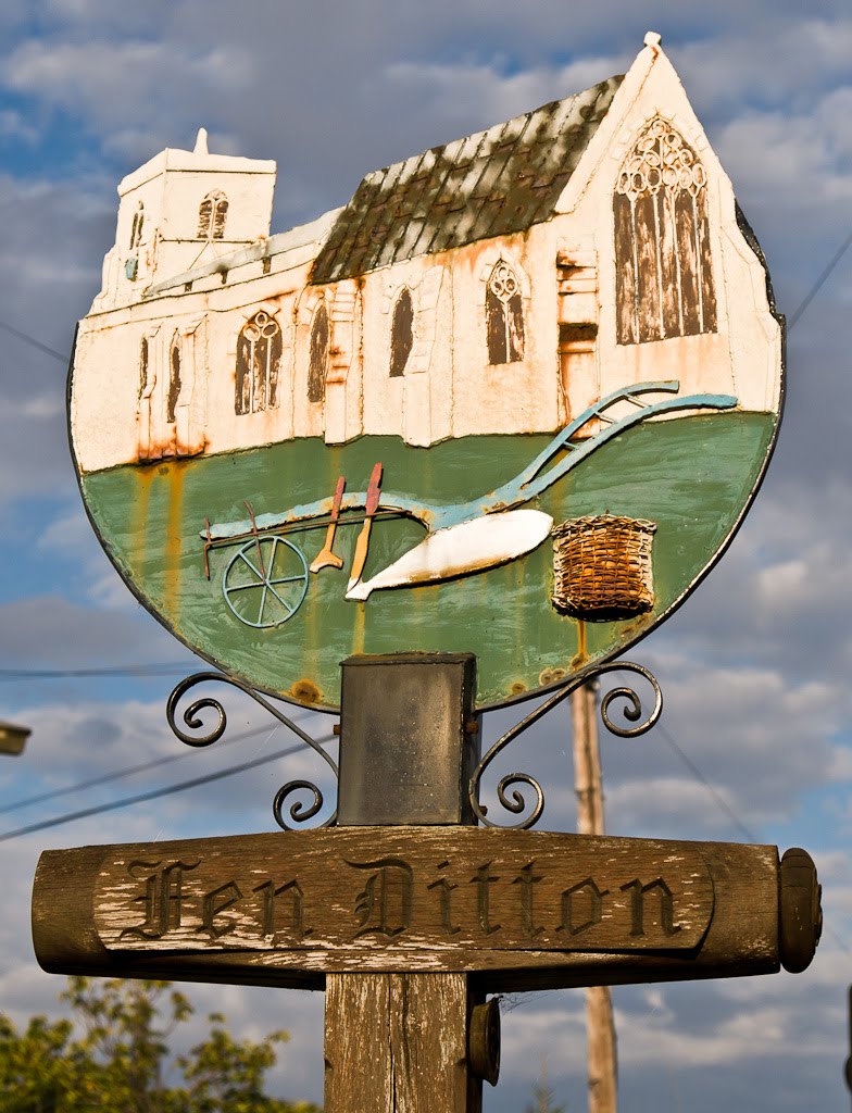 Fen Ditton Village Sign side 1 by eaglekepr