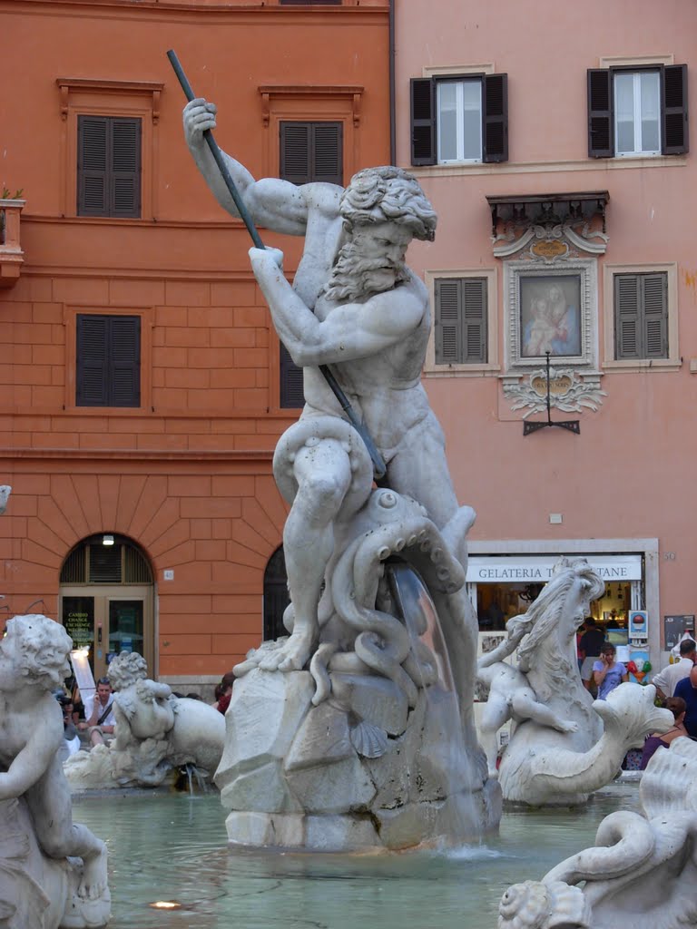 Fontana del Nettuno 3, Piazza Navona by cristian andrei