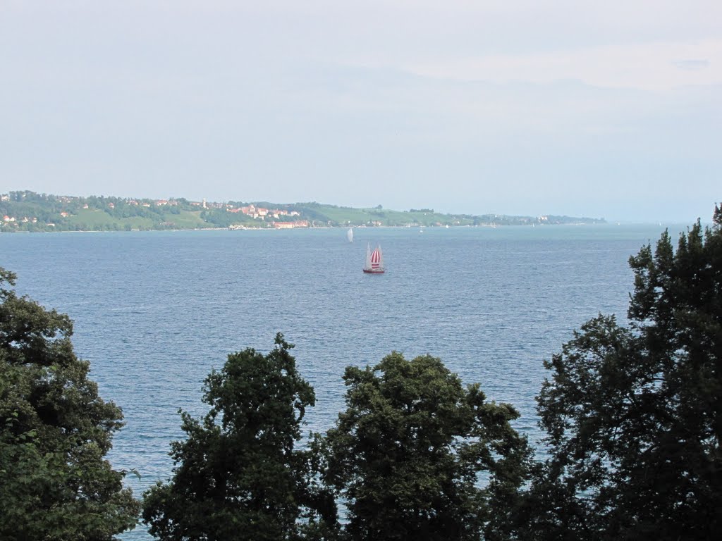 Németország, Mainau (a virágsziget), a Bódeni tó látképe, SzG3 by szalay3-II