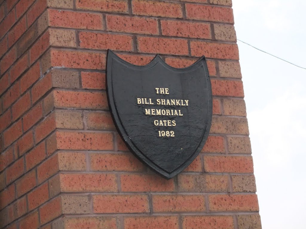 The Bill Shankly Memorial Gates Liverpool by Robin Pollard