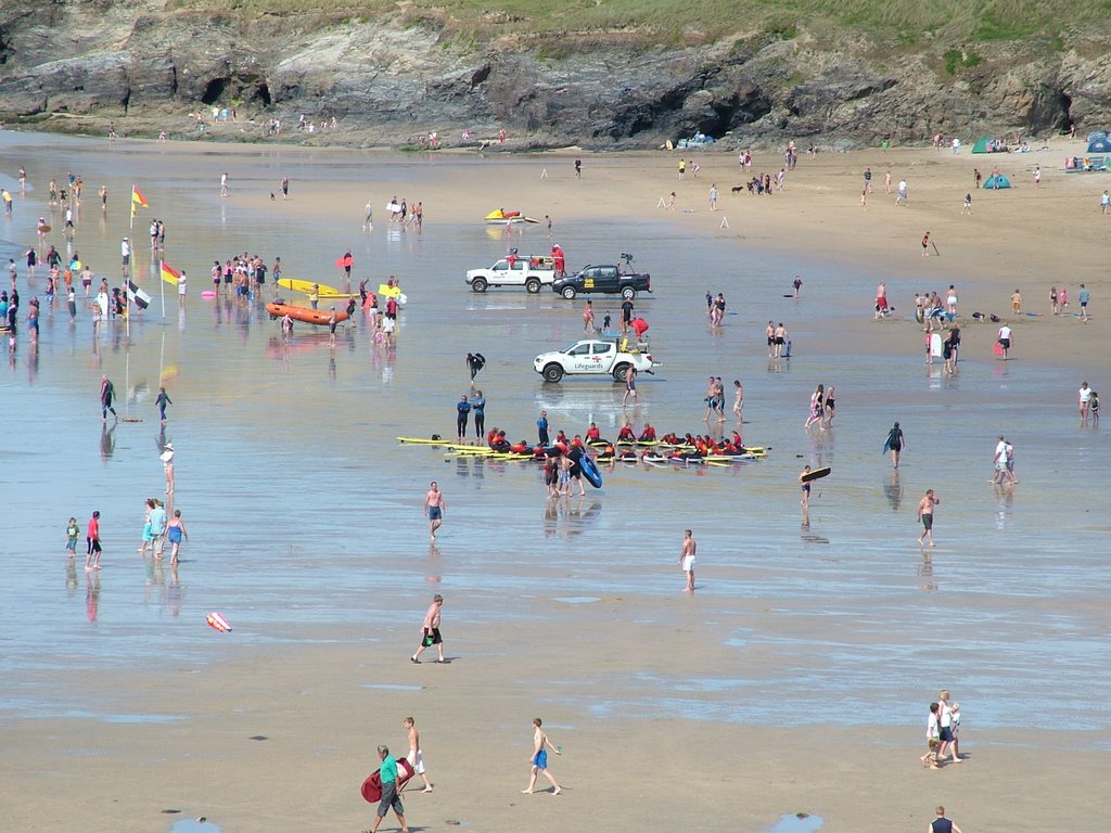 Perranporth Beach Cornwall by Paul Richards