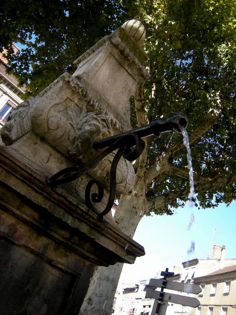 Crémieux la fontaine des halles by Marc Lacelle