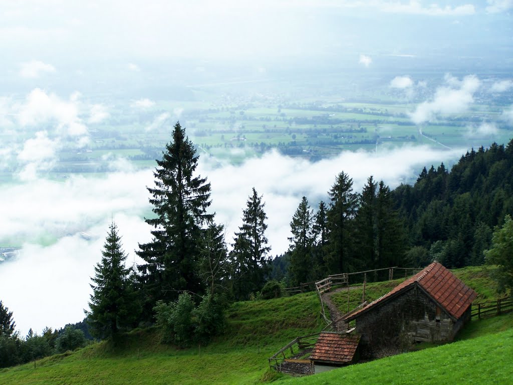 Blick von St. Anton ins Rheintal by Hartmut Scheuter