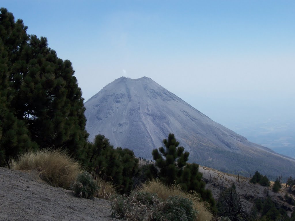 VISTA DEL VOLCAN DE FUEGO DESDE EL NEVADO DE COLIMA by ballantime