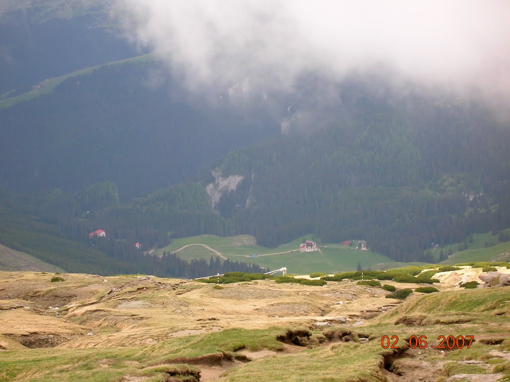 Ialomita valley view from Bucegi plateau by raduconstantin