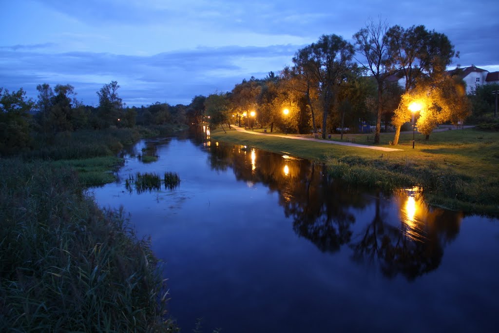 Suprasl, River at night by Pawel C