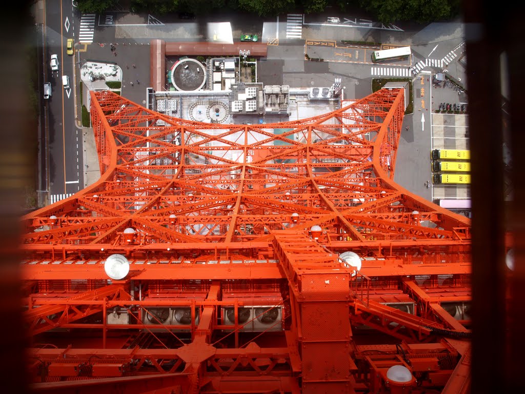 Looking down from Tokyo Tower by rkossler