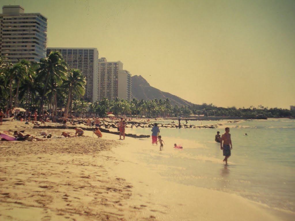 Strand von Waikiki(Hawaii) auf Oahu by Faustel