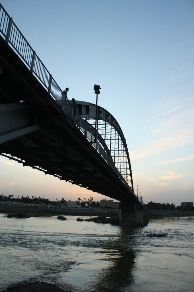 Monumental steel bridge over Karoon river(The most water filled river in Iran) by Faraz Shapurzadeh