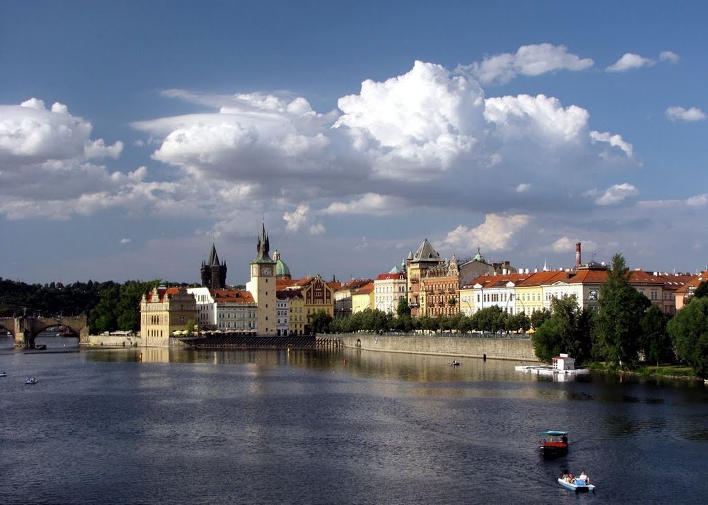 Panorama from the Most Legií bridge by MaxTravel