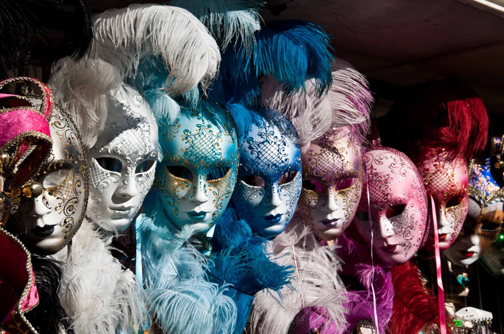 Venetian Masks by mike bell