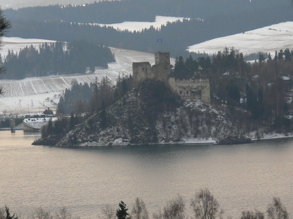 Widok na zamek w Niedzicy z Czorsztyna by rskotak