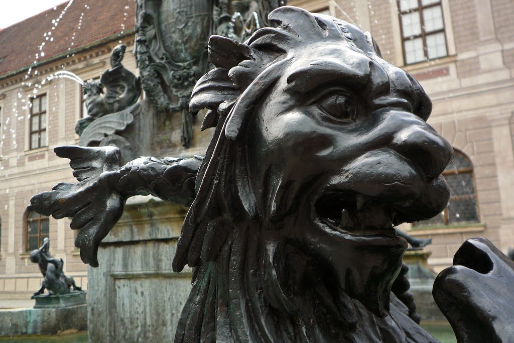 Fountain Detail inside the Residenz - München, Germany by T NL