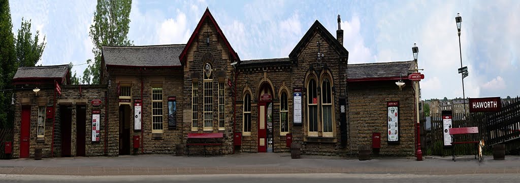 Haworth station panorama by GJSPhotography