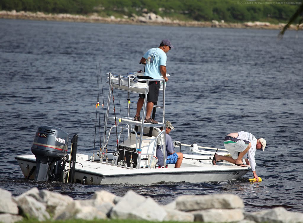 Fishermen near Davis Island, FL by Albert N. Clark